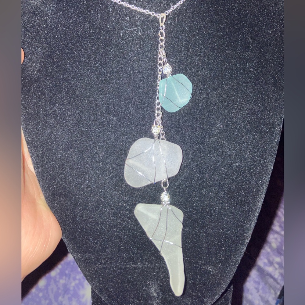 #91 Handmade seaglass necklace